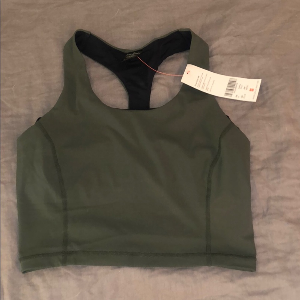 NWT Sweaty Betty Olive crop tank
